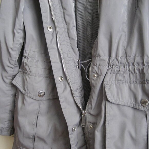 BCBGeneration Anorak Windbreaker Jacket, Silver Gray, Size Medium - Picture 4 of 10